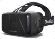 Oculus rift VR display